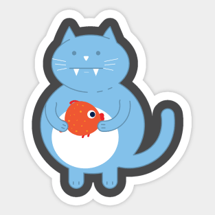 Chubby cat Sticker